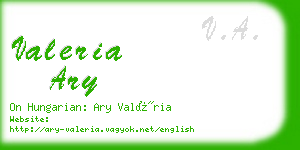 valeria ary business card